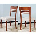 Contemporary Wood Dining Chairs (Set of 2)