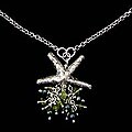 Pearl and Peridot 'Starfish Secrets' Necklace (Thailand)