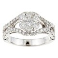 18k White Gold 1 1/6ct TDW Diamond Ring (G-H, SI) (Size 6.25)