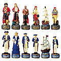 Pirates vs. British Navy Chess Set