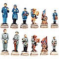 U.S. Civil War Chess Piece Set