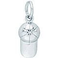 Sterling Silver Baseball Cap Charm