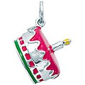 Sterling Silver Enamel Cake Charm