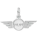 Sterling Silver 'Pilot Wings' Charm
