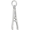 Sterling Silver Skis Charm
