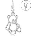 Sterling Silver Cutout Teddy Bear Charm