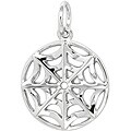 Sterling Silver Spider Web Charm