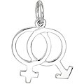 Sterling Silver Couple Symbol Charm