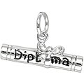 Sterling Silver Rolled Diploma Charm