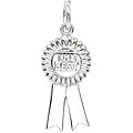 Sterling Silver 'The Best' Ribbon Charm