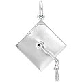Sterling Silver Graduation Cap Charm