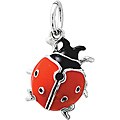 Sterling Silver/ Enamel Ladybug Charm