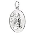 Sterling Silver 'Amen' Praying Child Charm