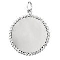 Sterling Silver 'Disk' Charm