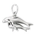 Sterling Silver 'Manatee and Baby' Charm
