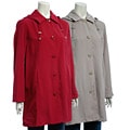 Regent Women's Packable Faux Silk Short Travel Coat