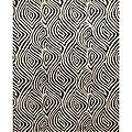 Zebra Ivory/ Black Rug (7'9 x 9'9)