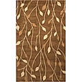 Leaf Brown Rug (8' x 10')