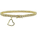 14k Gold over Silver 1ct TDW Diamond Bracelet (J-K, I3)
