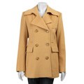 Marvin Richards Women's Camel Hair Wool Peacoat