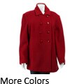Marvin Richards Women's Plus Size Wool Peacoat