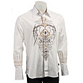 English Laundry Men's White Malabar Woven Shirt