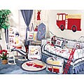 Firetruck 13-piece Cotton Crib Set