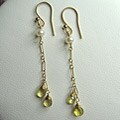 Primavera Sapphire and Pearl Earrings (USA)