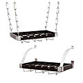 Grey Wood 6-bottle Hanging/ Wall Wine Rack