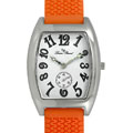 Lucien Piccard Unisex Orange Rubber Strap Watch