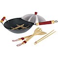 Easy-Grip Handle 7-piece Nonstick Wok Set