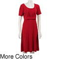 Julian Taylor Women's Solid Popover Dress
