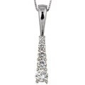 14K White Gold 1/2ct TDW Diamond Necklace (G-H, SI)