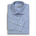 Hickey Freeman Men's Blue Narrow Bengal-stripe Dress Shirt