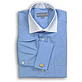 Hickey Freeman Men's Microstripe French Cuff Dress Shirt