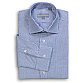 Hickey Freeman Men's Navy-on-white Tattersall Dress Shirt