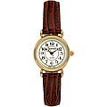Timetech Women's Brown Leather Goldtone Watch