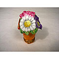 Limoges Potted Flowers Keepsake Box