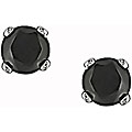 14k White Gold 1/4ct TDW Black Diamond Earrings (Set of 6)