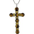Sterling Silver Citrine and Tiger's Eye Necklaces (Set of 6)
