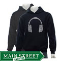 Los Angeles Pop Art 'Headphones' Men's Hooded Sweatshirt