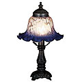 Victorian Petal Pink and Blue Bell Shade Lamp