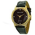 Pierre Cardin Diamond Collection Women's Black Strap Watch