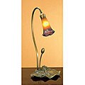 Lily 1-light Amber/ Purple Tiffany-style Lamp