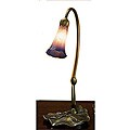Lily 1-light Pink/ Blue Tiffany-style Lamp