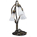 Lily 3-light Tiffany-style White Lamp
