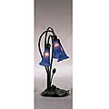 Lily 3-light Blue Lamp