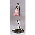Lily 1-light Pink Tiffany-style Lamp