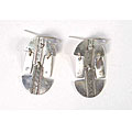Sterling Silver Etched Mobile Earrings (Chile)