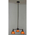 Silhouette 3-light Brushed Steel Chandelier